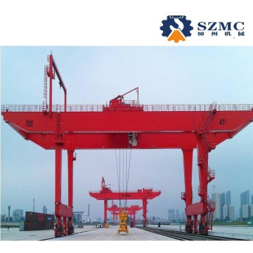 U Type Double Girder Electric Container Gantry Crane with Trolley Widely Applied in Wharf, Harbor